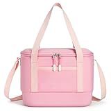 TOURIT 12L Carry Out Soft Cooler Insulated Travel Bag Lunch Cooler for Outdoor, Camping, Picnic, Travel, Pink