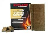 Rutland Fire Starter for Campfires, Fire Pit, Fireplace and Wood Stove - Charcoal Starter, Chimney, Grill & BBQ - Natural Firestarter Cubes