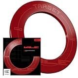 TARGET Darts Vale Dartboard Surround | Dart Board Protector Ring, Compatible with All Steel Tip Dartboards, Red Dart Surrounds, Easy Install Wall Protection Outer Rings
