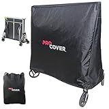 Professionnal Ping Pong Table Cover. Premium Quality. Ultra-Resistant and Waterproof for Outdoor and Indoor use. Oxford 600D strong fabric. Universal tennis table cover. ProCover