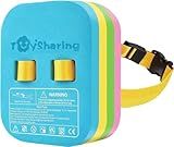 Swim Float Kids Back Belt: Adjustable 4-Layer Pool Training Bubble - Builds Confidence for Independent Swimmer - Dual-Lock Safety Buckle Zero Slip-Off 3-12 Year Old