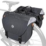 NDakter Bike Panniers, 35L Waterproof Panniers Bike Bags for Rear Rack, Expandable Double Bicycle Trunk Bag with Reflective Strips,E-bike Accessories for Commute Road and Mountain Cycling Travel