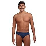 JOLYN Brolyn Men's Training Swim Brief - Internal Drawcord, Durable Chlorine-Resistant for Lap Swimming, Water Polo, Racing (Navy, 32)