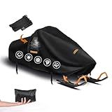 Snowmobile Cover Waterproof Outdoor,Heavy Duty 420D Oxford Fabric Polaris Snow Mobile Cover,Universal Large Trailerable Snowmobile Storage Cover,Fit for Most Snowmobiles.