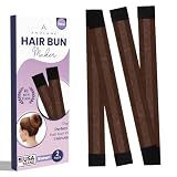 Snap Hair Bun Maker for Women's Hair & Kids-Bun Clips (Brown - Pack of 2)