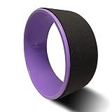 Body Sport Yoga Wheel, 5 in. x 12.6 in. - Cushioned Back Roller & Support Aid for Stretching, Flexibility, for Home Fitness & Gym (Purple)