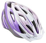 Schwinn Thrasher Bike Helmet for Youth Boys Girls Age 8-14 with Suggested Fit 55-58cm, Lightweight with Adjustable Side & Chin Strap, CPSC Safety Certified, Purple/White