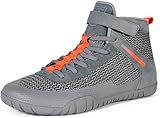 Sisttke Men's Wrestling Shoes Barefoot Sneakers Grey