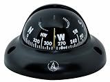 Autonautic - Surface Mount Compass - C3001 - Suited for Use Kayak in a Rib or Dinghy - 2 1/3" Dial Black - Made in Europe