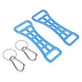 ariarly 2PCS Ski Boot Buckle Lever Tool,Ski Boot Buckle Lever, Multi Purpose Buckletite Skiing Accessories,Assist Tool for Oudoor (Blue)