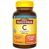 Nature Made Vitamin C 1000 mg Extra Strength, Dietary Supplement for Immune Support, 100 Tablets, 100 Day Supply