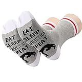 PXTIDY Gymnastics Socks Eat Sleep Gymnastics Repeat Crew Socks For Women Men Class Gift For Gymnast