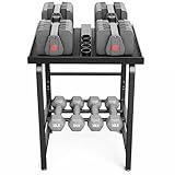 Dumbbell Rack Only Weight Stand For Adjustable Weight 500lbs Load up Heavy Duty for Home Gym（No Dumbbell, Rack Only）