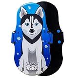 Flybar Kids 36" Husky Dog Foam Toboggan Snow Sled with Slick Bottom & PE Core Build for Boys and Girls Ages 5+, Holds Up to 110 Lbs
