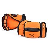 MaxxMMA Adjustable Weighted Gloves, 2 lb. Set - Removable Weight (2 x 0.5 lb. Each Glove) for Sculpting MMA Kickboxing Cardio Aerobics Hand Speed Coordination Shoulder Strength (Orange)
