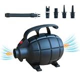 Vapaus Electric Air Pump with 4 nozzles for Inflatable Gymnastics Tumbling Mats Air Mattresses Bedding Pool Toy Floating Dock Quick Fill Inflator Deflator Pump（AC 110-120V（500W））