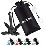 Moclear Kayak Anchor Kit, 1.5 lb Compact Folding Grapnel Anchor-Boat Anchor