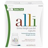 alli Diet Weight Loss Supplement Pills, Orlistat 60mg Capsules Starter Pack, Non prescription weight loss aid, 60 count(Pack of 1)