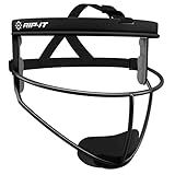 RIP-IT Original Defense Softball Face Mask | Lightweight Protective Softball Fielder's Mask | Youth | Black