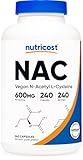 Nutricost N-Acetyl L-Cysteine (NAC) 600mg, 240 Vegetarian Capsules - Vegan, Non-GMO, Gluten Free