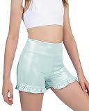 Stelle Girls Dance Shorts Metallic Gymnastics Ruffle Short 6-15 Years