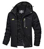 MAGCOMSEN Snowboarding Jackets for Men Warm Waterproof Jacket Ski Jacket Military Tactical Jacket Coat Winter Parka with Hood Raincoat (US M=CN 2XL)