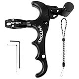 sntxmy Bow Release for Compound Bow, Archery Release Trigger, Compound Bow Release, Thumb Release. (4 Finger Bow Release, Black)