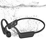 MARLALL Swimming Headphones-Bone Conduction Headphones, IP68 Waterproof Open Earphones, LiteSurge Bluetooth 5.4 Underwater Sport Earbuds with 32 GB MP3 Memory for Swimming, Marathon-Black