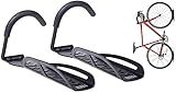 Dirza Bike Rack Garage Wall Mount Bike Hanger Bike Hooks Bike Storage Bicycle Vertical System for Garage Indoor Shed - Easily Hang/Detach - Holds up to 65 lb with Screws Black