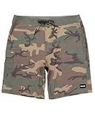 Hurley Men's Phantom Eco Weekend Slub Cargo 20in Outseam Boardshort, Olive Camo - Cargo, 34IN