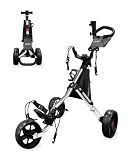 Caddytek Golf CaddyLite 11.5 V3 Superlite Deluxe Push Cart Silver