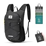 SKYSPER Foldable Hiking Backpack - 10L Small Lightweight Daypack Breathable Travel Backpacks for Men Women