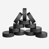 AceFox Ice Hockey Pucks for Practicing and Training, 3x3x1 inch, Set of 12