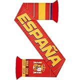 Eurzom 1 Pcs Soccer Scarf Soccer Fans Souvenir High Definition Universal Polyester Double Side Logo Print Scarf Gifts for Men Women (Espana)