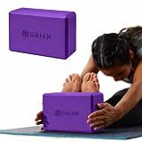 Gaiam Yoga Block, EVA Foam for Balance & Stretch (1 Block, Deep Purple)