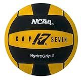 KAP K7 SEVEN KAP7 Size 4 HydroGrip Water Polo Ball (NCAA and NFHS Official), Yellow/Black