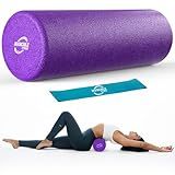 Invincible Fitness EPP Foam Roller for Deep Tissue Massage – Enhance Recovery, Relieve Pain, and Boost Mobility for a Stronger, Healthier You (Purple)