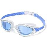 Keary Goggles Swimming Adult Swim Goggles for Men Women Swimming Goggles Youth Adults Anti-Fog Goggle Pool Open Water Glasses for Swim Waterproof UV Protection Clear Vision Blue Swim Goggles with Case