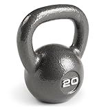 Marcy Hammertone Kettlebells, Ideal Workout Weights For Home Gym, Cast Iron, Black, 20lbs HKB-020