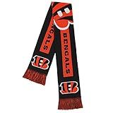FOCO unisex Big Logo Scarf sports fan scarves, Orange, One Size US