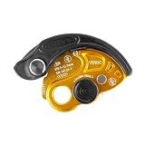 TRANGO Vergo - Belay Device, Gold, 8.9-10.7 mm | Featuring horizontal rope feeding, clear loading indicators and assisted braking for smooth slack management and lowering
