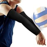 Peabownn Volleyball Arm Sleeves youth girls - 3XS-XL Compression Volleyball Arm Sleeves for women teen girls tandem kids without pads S