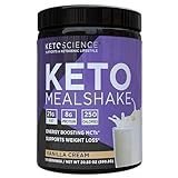 Keto Science Ketogenic Meal Shake Vanilla Dietary Supplement, Rich in MCTs and Protein, Packed with Collagen, Vitamins and Minerals, Keto and Paleo Friendly, Weight Loss, (14 servings), 20.49 Oz