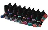 Saucony Women's RunDry Performance 8, 16 Pairs Heel Tab Athletic Socks, S-L, Assorted Darks (8 Pairs), Medium
