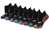 Saucony Women's 8/16 Pairs Performance Heel Tab Athletic Socks, Assorted Darks (8 Pairs), Medium
