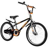 WEIZE Kids Bikes,20 Inch Boy's Bike for Kids,BMX Style Bicycle for Boys Girls Ages 4-12 Years Old,Kids Bicycle with Adjustable Seat,Front and Rear Fender,Black