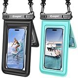 [Up to 8.5''] Floating Waterproof Phone Pouch, Double Bags Waterproof Phone Case with Lanyard for iPhone 17 16 15 Pro Max, Galaxy S25 Ultra, IPX8 Cellphone Dry Bag Beach Cruise Ship Essentials 2 Pack