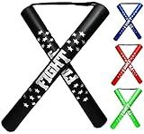 F.A.L. product Safe Foam Rubber Stick for Training with Cord Nunchucks for Kids & Beginners (Black)