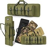 DULCE DOM 36 inch Double Rifle Case Soft Gun Bag for Rifles Pistols Storage & Transportation, All Around Shooting Range Tactical Backpack, Valentine Gifts for Men Boyfriend Husband