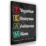 Team Inspiration Wall Art Office Decor Canvas Print, Teamwork Art Print, Motivational Wall Art, Inspirational Quote, Team Motivation, Company Inspiration, Squad Network Sign (36" x 24" in)